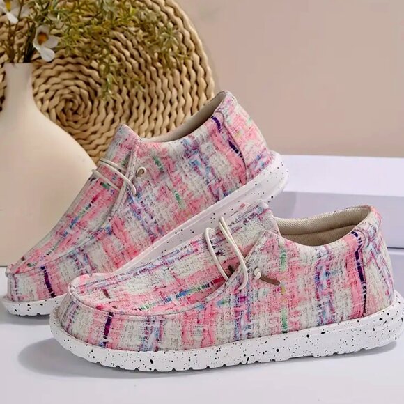 Shoes - WOMEN: PINK CONFETTI SLIP-ON SHOES